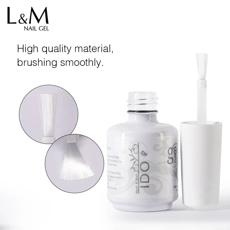 Wholesale 12 or 24 IDO gel polishing sets 15ml soap curing UV and LED light gel nail polish top and bottom coating nail art polishing 250321