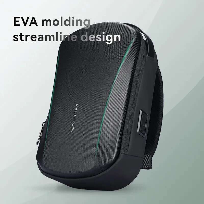 Multi Functional USB Shoulder Bag Men's TPU Waterproof Travel Bag Single Shoulder Shoulder Shoulder Bag Men's Chest Bag