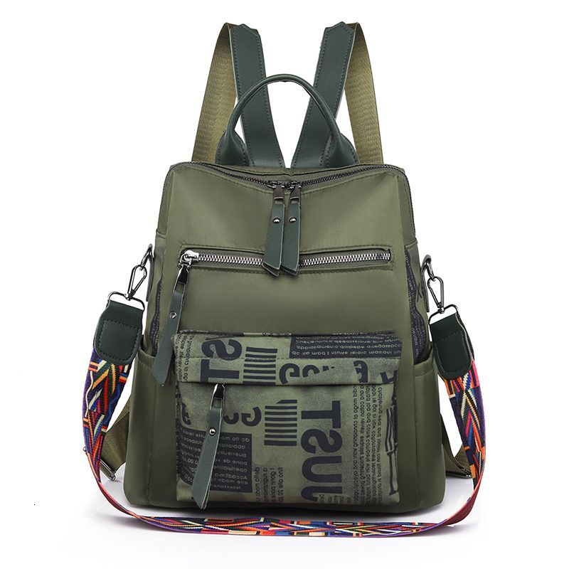 Bags Autumn And Winter New Personalized Printed Ladies Oxford Cloth Outdoor Light Casual Backpack Women's Bag