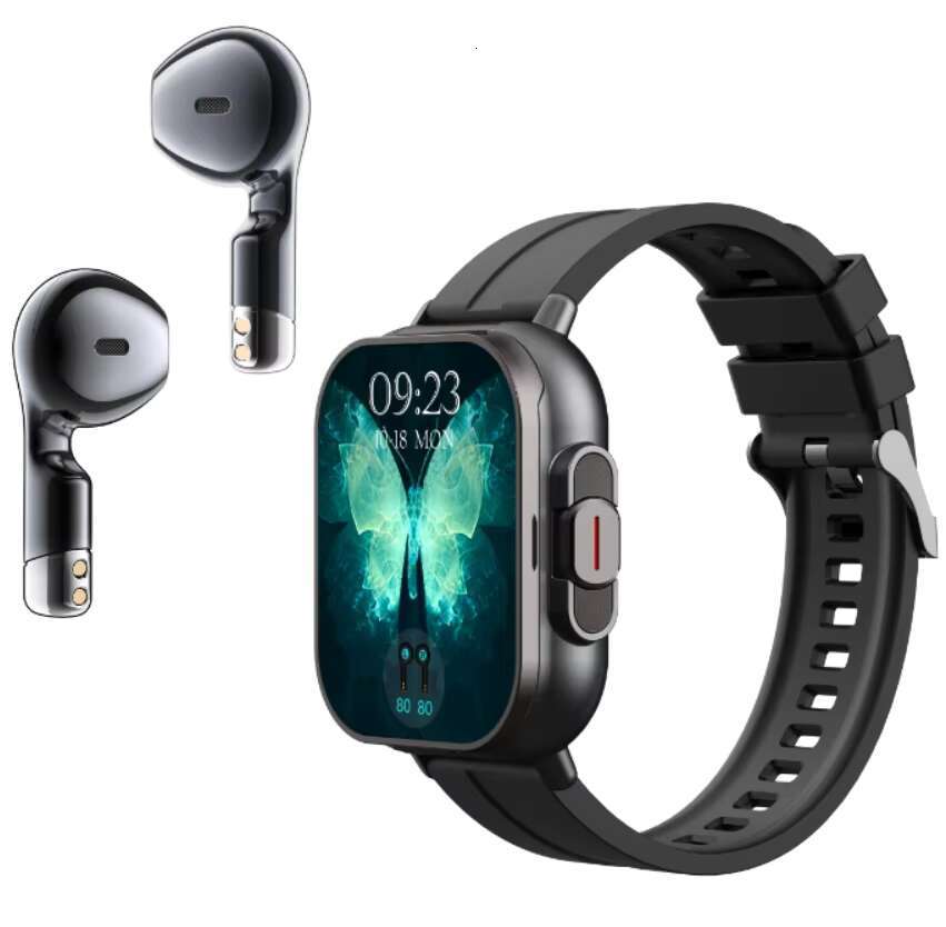 Cheapest Smartwatch TWS Earphone 2in1 Hot Sale High Quality Health Monitoring Sport Relojes NFC D8E Smart Watch with Earbuds