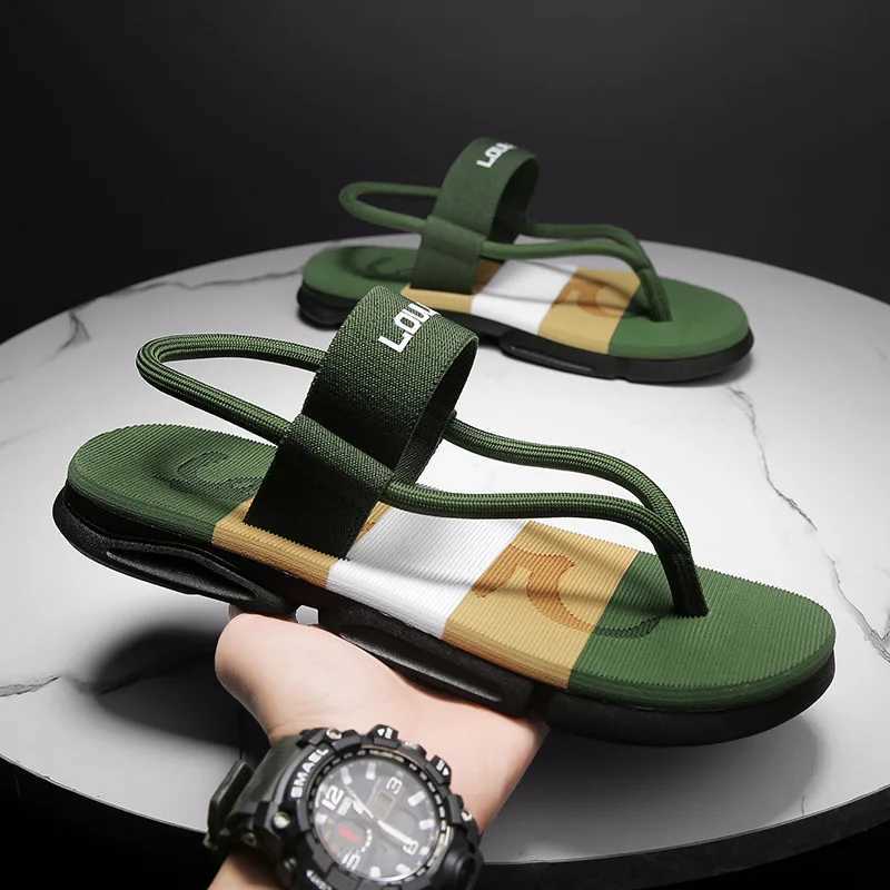 Lu Luan Summer New Mens Sandals Dual purpose Outdoor Leisure Beach Shoes Mens Thick Bottom N-SlipXJ250326