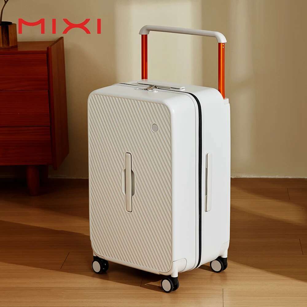 Mixi Large-Capacity Suitcase Trolley Case 26inch Checked in Hardside Rolg Wheels Lage Wide Handle Travel Suitcases M9276DH