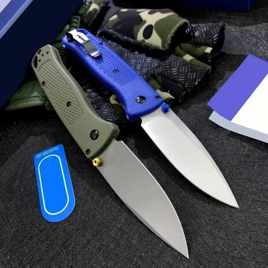 BM535 Bugout Folding Knife 440C Steel Blade Outdoor Tactical Military Hunting Knife Camping Survival EDC Pocket Knife Mens GiftXJ250326
