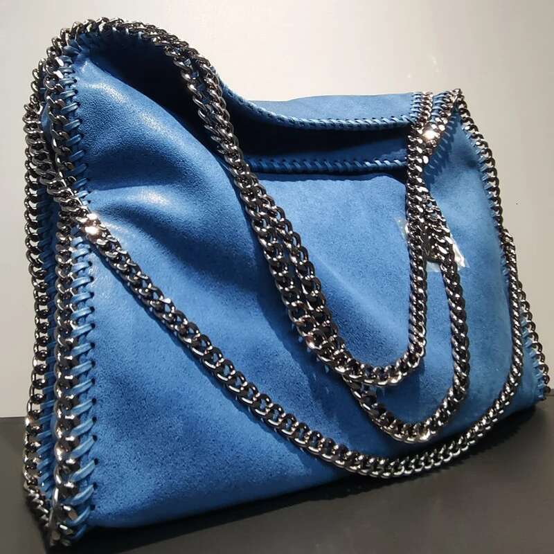 2024 Classic Solid Color Plain Surface Green Eco Friendly Chain Weaving Women's Large Capacity Diagonal Cross Handbag