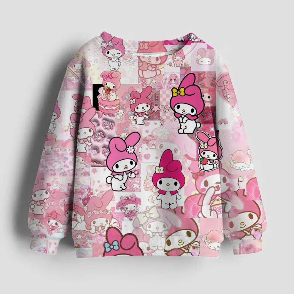 Ddmyshoesvip Spring And Autumn Girls Hoodie Fashion Sweatshirt Cute Cartoon Long Sleeve Children Wear