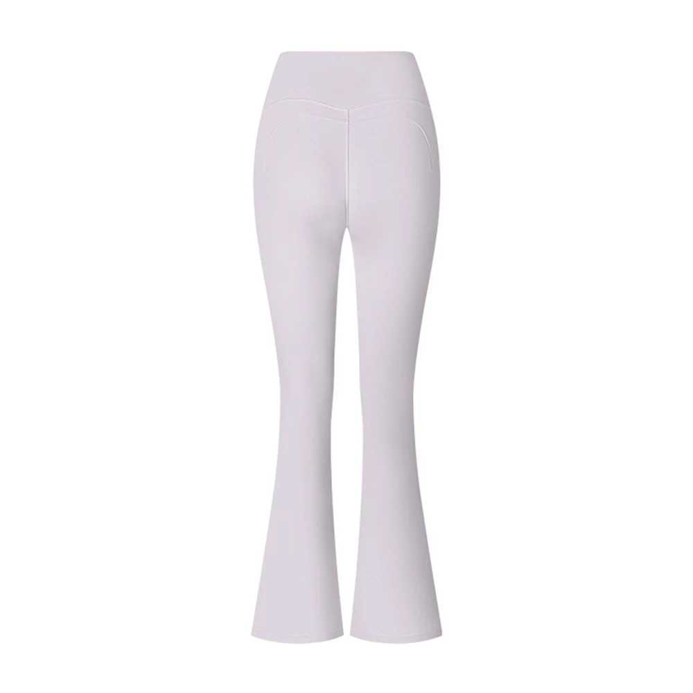 Womens high waisted Flared Legging gym fitness yoga pants exercise running sports legs womens control abdomen yoga wide leg pants W250326