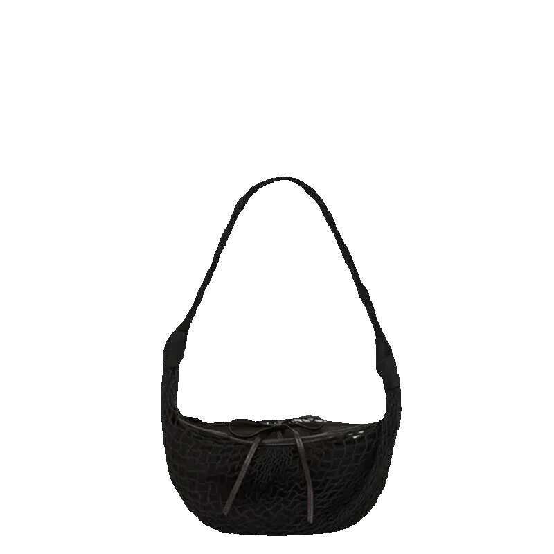 Lem Fortune Croissant Filt Bags For Women Designer Handbags Purses 2024 New In Mesh Hollow With Inner Pocket Shoulder