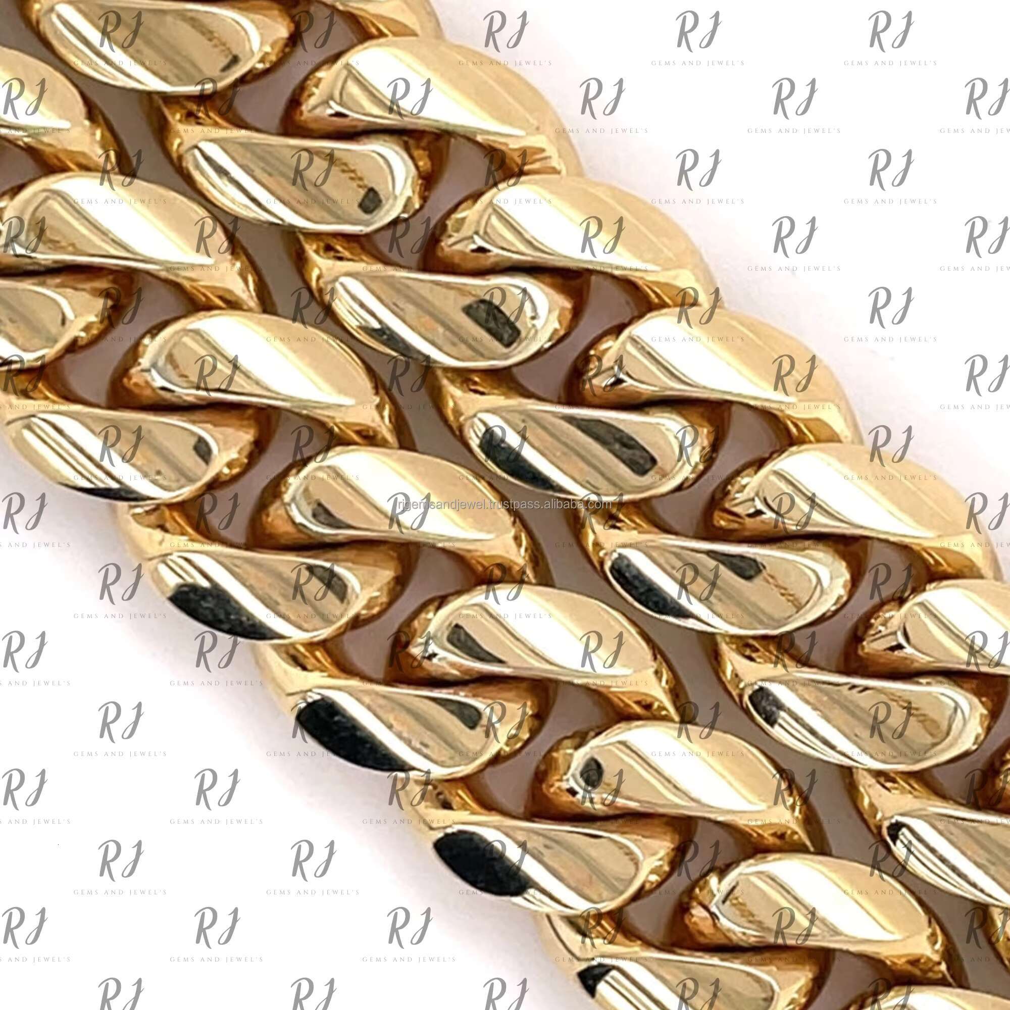 13mm Luxury Miami Cuban Link Chain Necklace Full Iced Out Moissanite With Stylish Lock Design