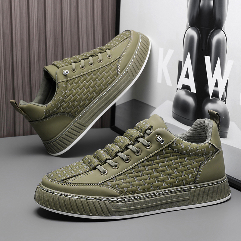 Designer Shoes Pure Black Single Foot Low Cut Men's Board Shoes Personalized Street Fashion Casual Shoes Black Outdoor Men's Sports Shoes