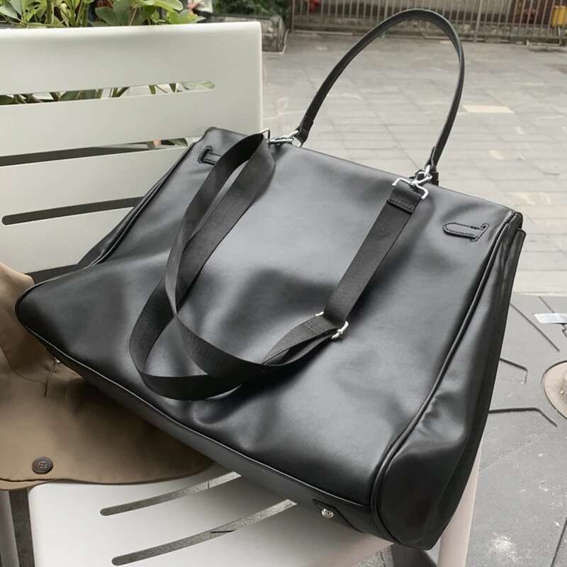 Large Capacity Tote Black Bags For Women Designer Handbags Purses 2024 New In Vintage Moto & Bike Lock Shoulder Crossbody
