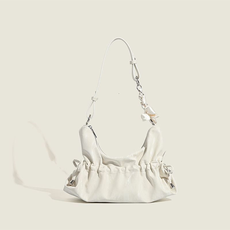 Wrinkly Cloud Armpit Bag Female 2025 Spring New French High-grade Hand Bill Shoulder Bag