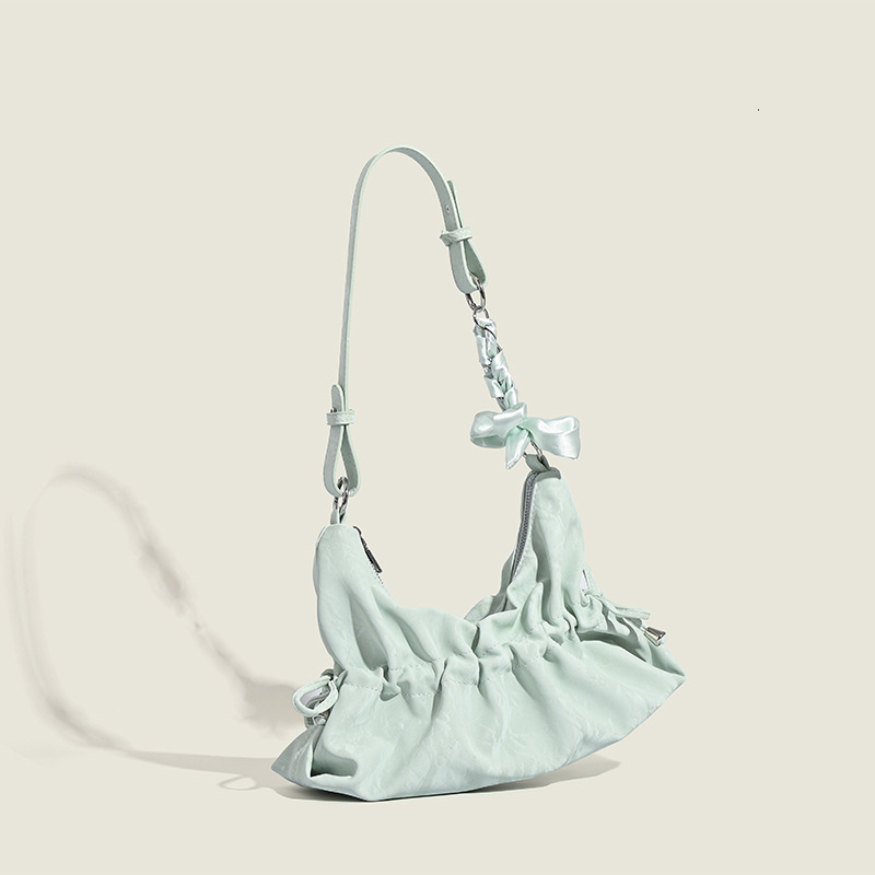 Wrinkly Cloud Armpit Bag Female 2025 Spring New French High-grade Hand Bill Shoulder Bag