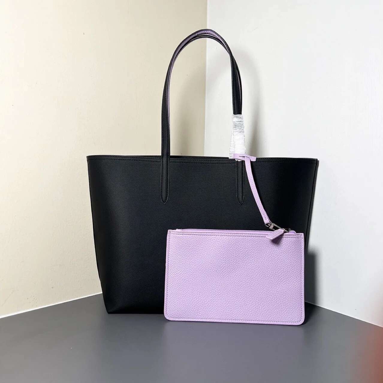 2025 New Elegant 2 PCS Women's Handheld Double Sided Bag Fashionable And Simple Portable Shoulder Shopping Bags Set