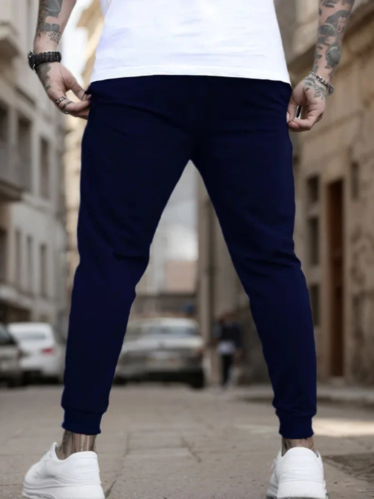 Mens pants for summer running fitness jogging sports menwomen fashionable and casual Trouser breathable exercise track field clothes 250326