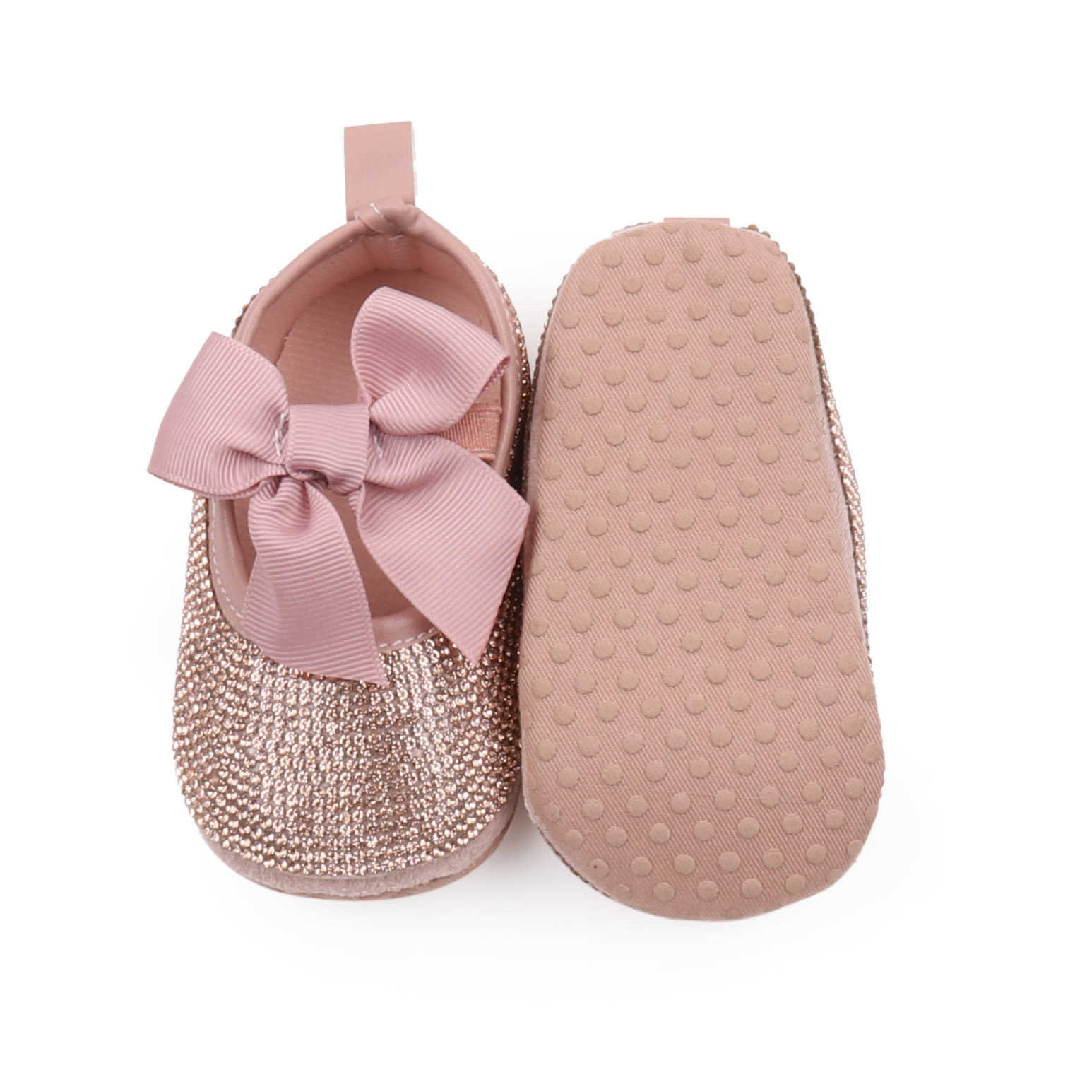 Baby Shoes Sparkling Rhinestone Baptist Baby Show Gift Baby First Step Walker Handmade Sweet Princess Flower Girl Sapatos Shoes X250129