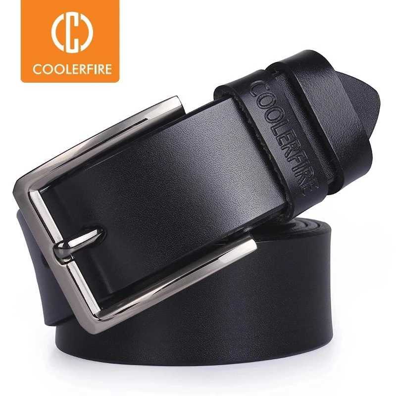 Cowhide genuine mens belt brand mens pin buckle jeans denim mens belt luxury designer high-quality leather belt W250326