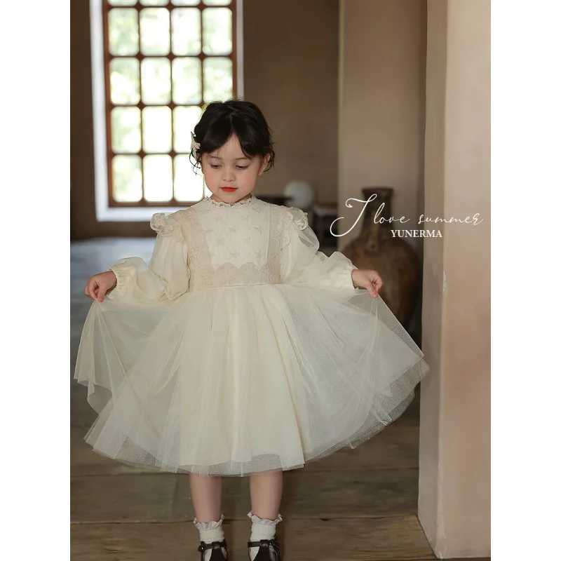 Girl Dress 2023 Temperature Lace 2023 Spring/Summer New Princess Gaozi Birthday Party Princess Sweet Casual Cute Dress W250326