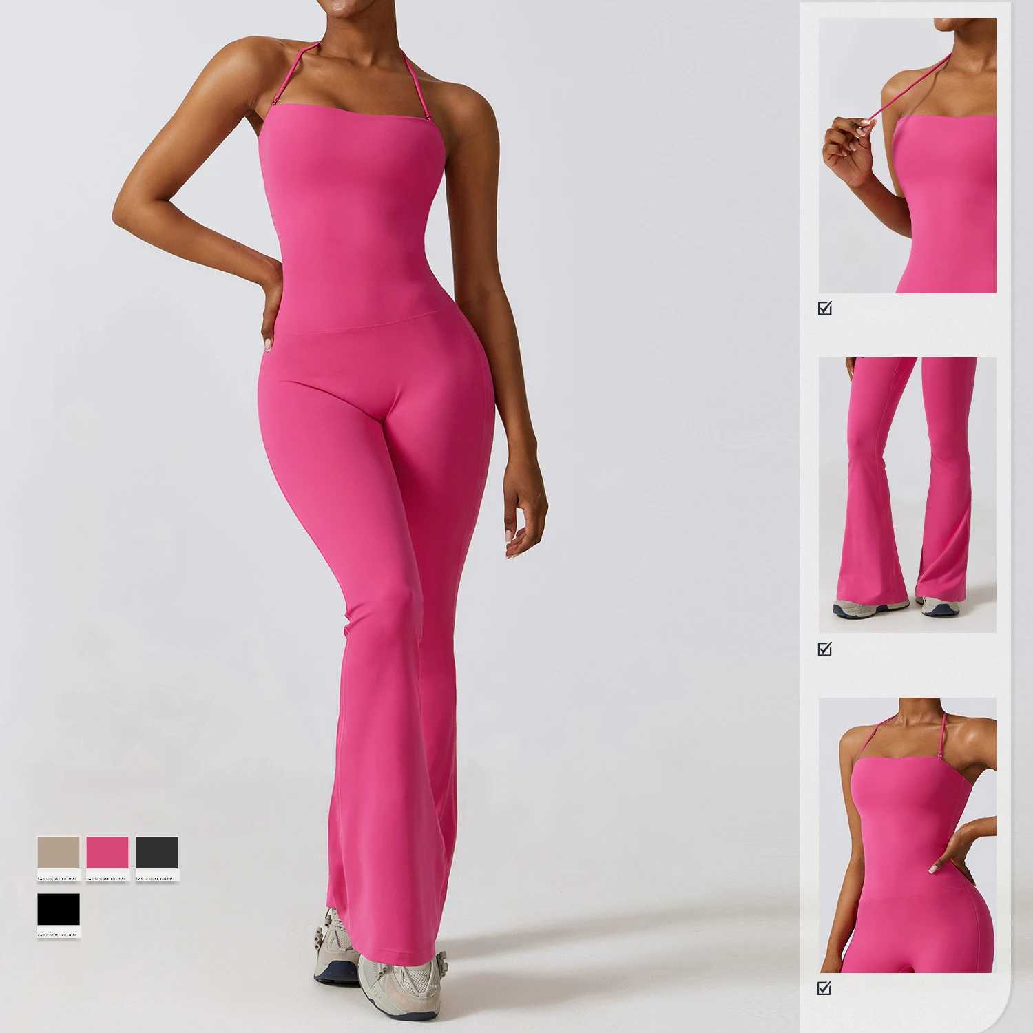 One piece sleeveless yoga suit gym set womens training sportswear fitness sportswear womens push up sportswear W250326