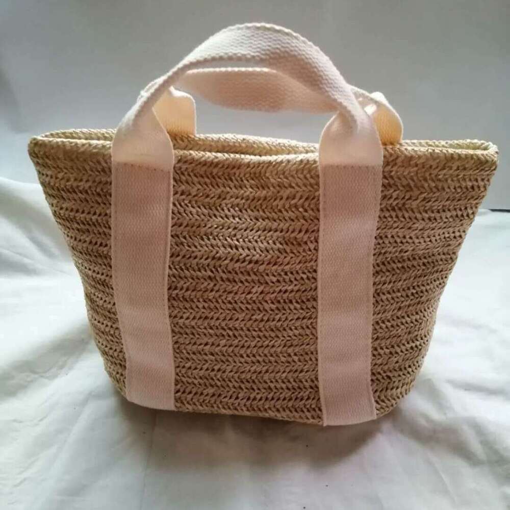 2023 Summer New Vegetable Basket Grass Woven Bohemian Style Beach Ferry Holiday Leisure Women's Bag