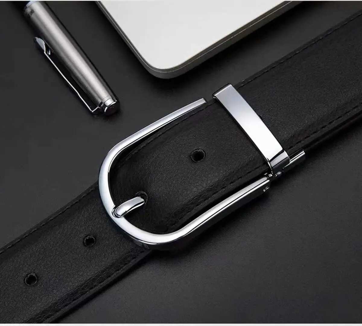 Mens Belt Original Belt Mens Belt Designer Pin Buckle Head Mens Belt Leisure Business Belt W250326