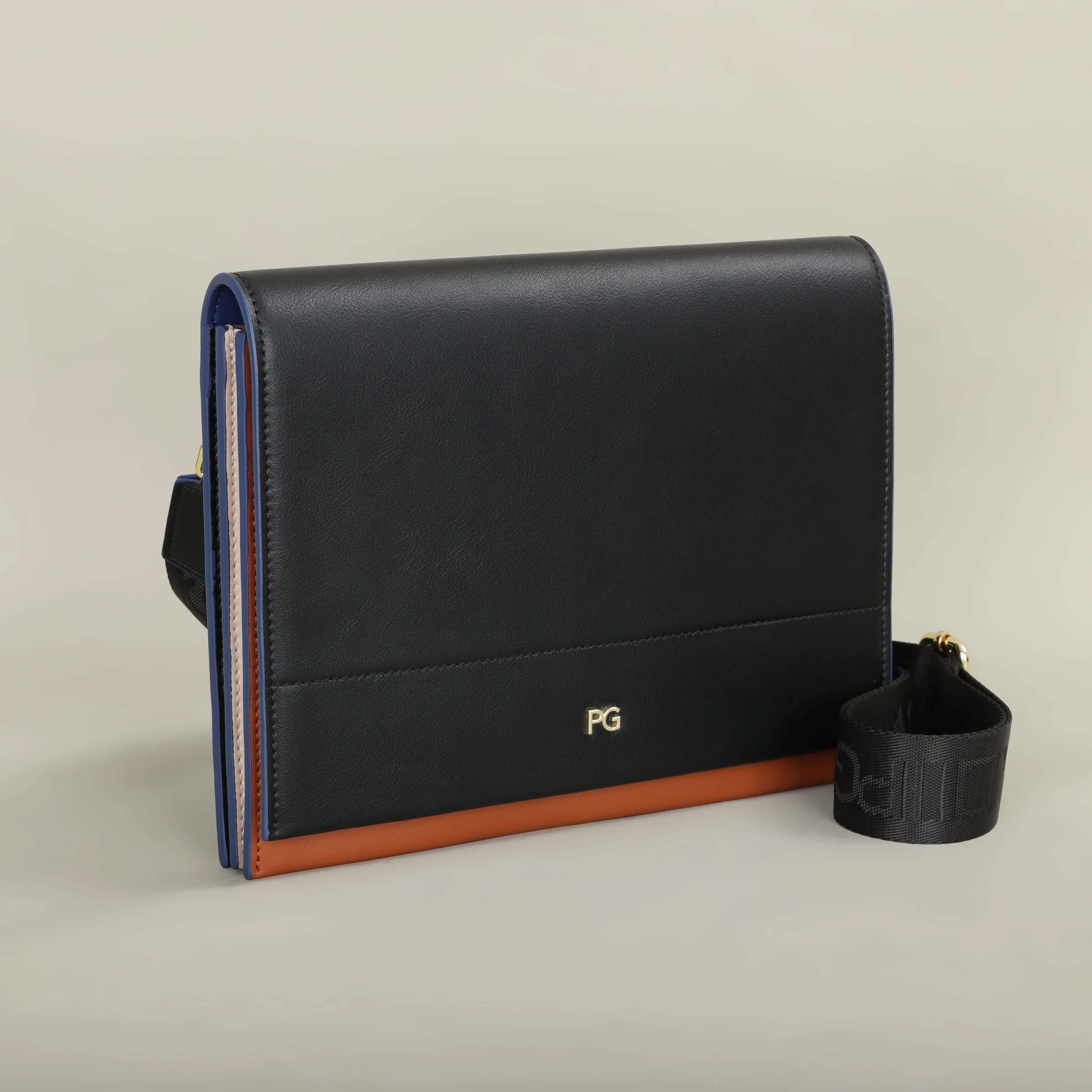 PATSY PG G Single Shoulder Crossbody Square Bag Fashionable Soft PU Leather Suitable For Men And Women