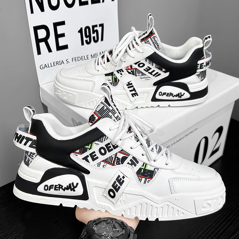 2025S New Trend Designer Men S Summer New Student Sports Casual Versatile Board Breathable And Elevated Little White Trendy Shoes