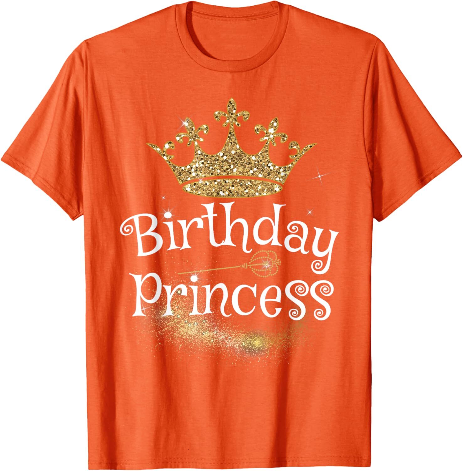 T shirt for Mens Sweet Birthday Girl Princess Crown Birthday Party Graphic Tee Casual Tops Clothes Short sleeve cool