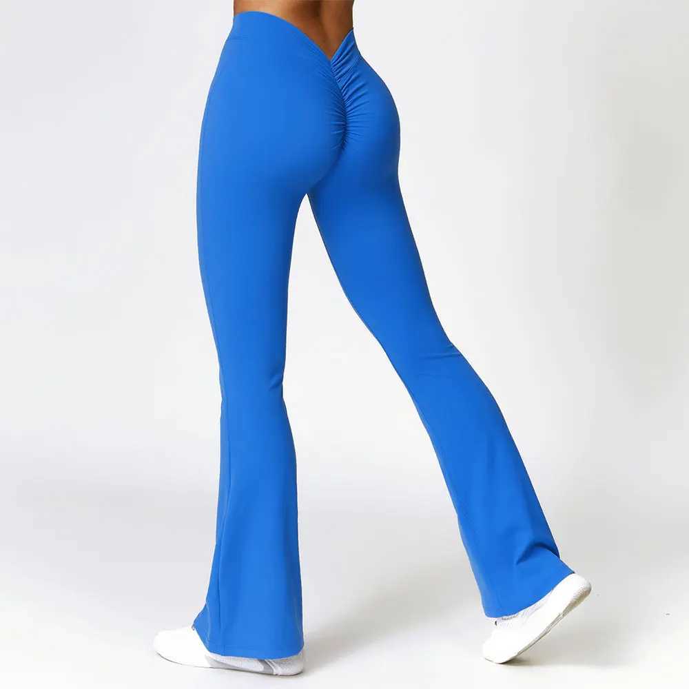 Flare Legging V-shaped Hip yoga pants for women high waist wide leg pants for women gym fitness Flared Pants Latin dance Trouser W250326