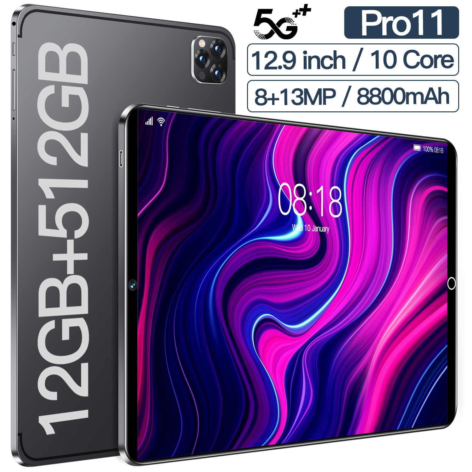 New Pro11 Android Smart 10 inch WiFi Bluetooth Tablet Price (Strong)