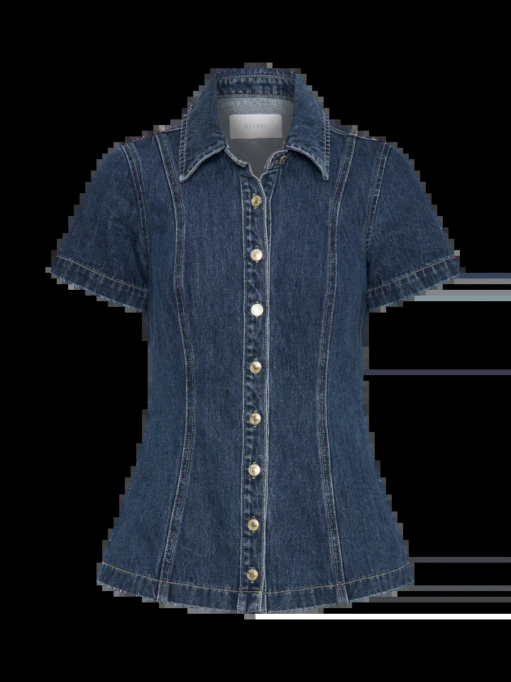 Vintage Denim Jacket Mini Skirt Sets Women Slim Short Sleeve Washed Shirts Short Hip Package Skirts Spring Casual Outfits 250321