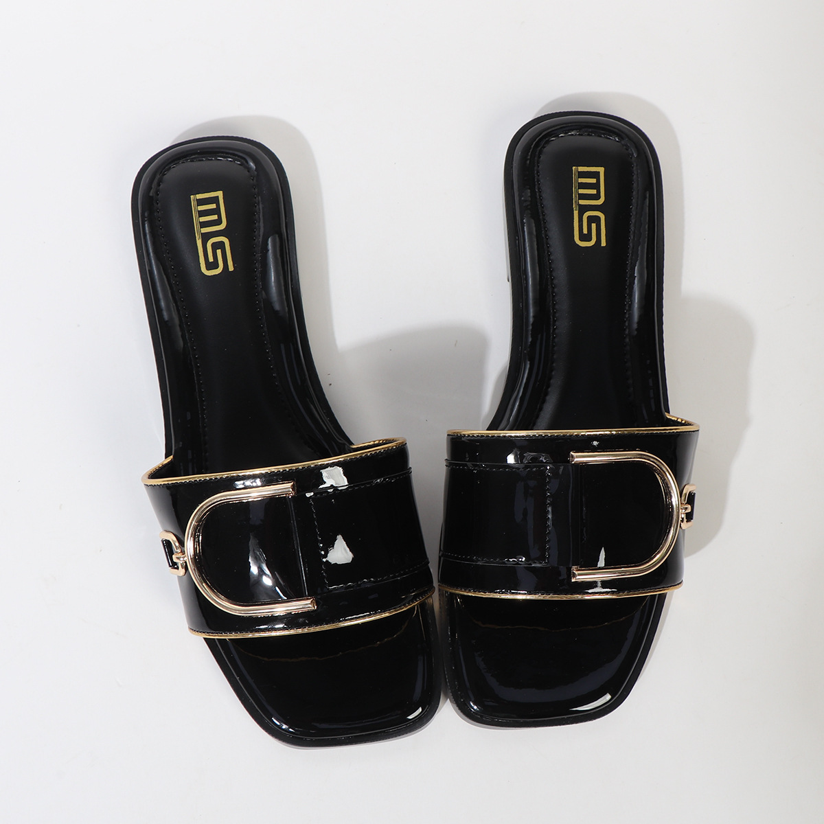 free Shipping new design Slippers for women flat sandals fashion summer casual square Toe slipper outdoor Indoor shoes women plus size 42