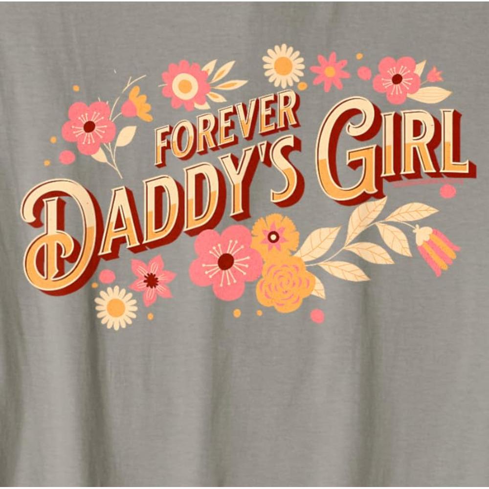 T shirt for Mens Pretty Forever Daddys Girl Daughter to Father Fathers Day Graphic Tee Casual Tops Clothes Short sleeve cool