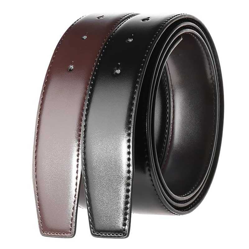 Vatty Official Authentic Mens New Leather Strap Gold Simple Metal Buckle Natural Cowboy Strap Mens Casual Business Strap W250326