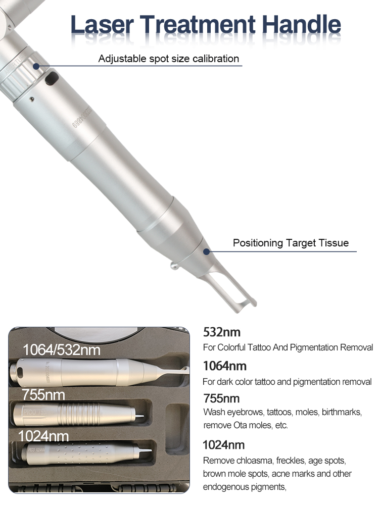 Nd Yag Laser Tattoo Removal Machine 1064 532nm Single Pulse Double and Muti Pulse Picosecond Laser Sell