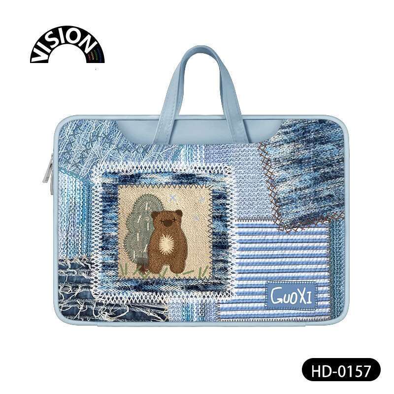 Laptop bag women's bag creative poster laptop suitable for Apple Book 15.6-inch handbag Lenovo computer bag