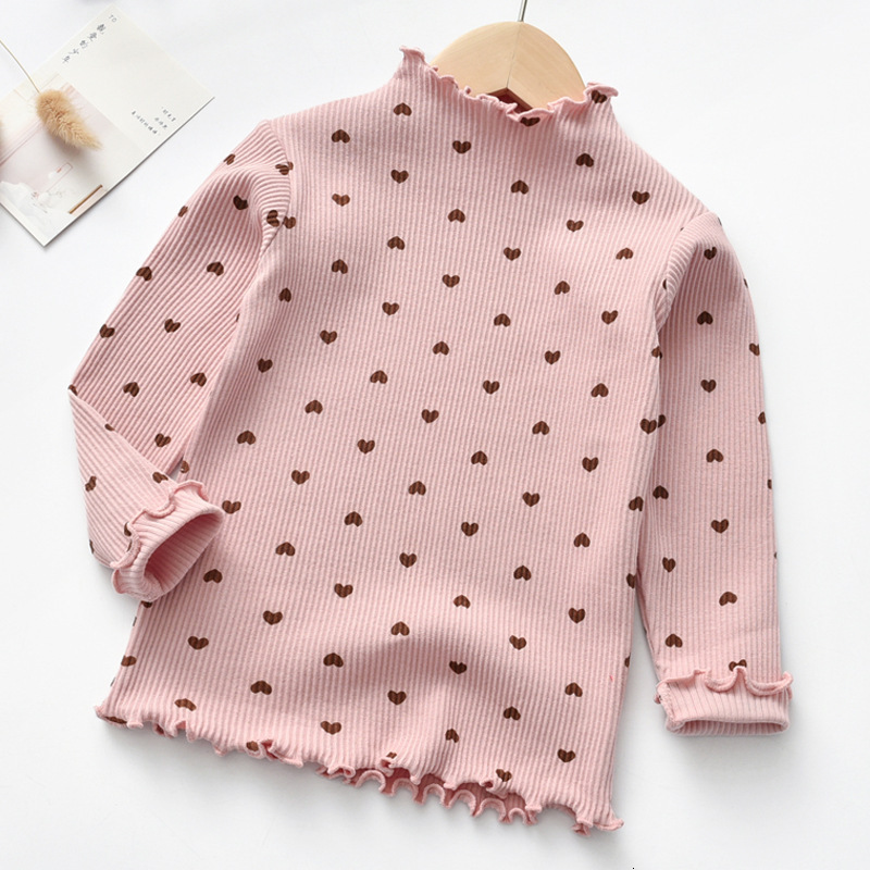 Ddmyshoesvip Pure cotton undershirt top, children's long sleeved undershirt, baby's spring and autumn inner wear, girls' A-class close 