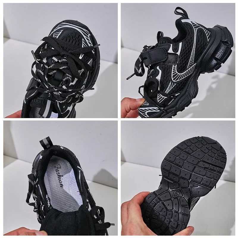 Athletic Outdoor Childrens brand casual sports shoes 2023 autumn boys and girls sports shoes childrens thick soled sports shoes womens short and chubb