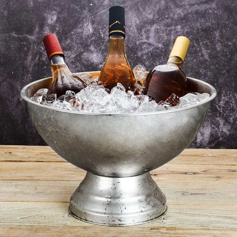1 champagne barrel 304 stainless steel ice bucket granular tube champagne barrel X250326