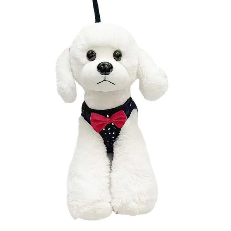 Small diamond decoration soft and breathable dog chest strap dog chest strap pet chest strap three sizes X250326