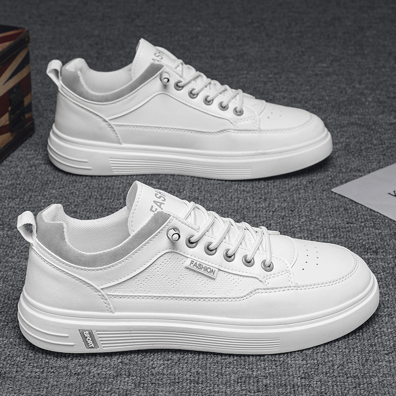 2025S New Trend Designer Men S New Spring Men S Breathable White Sports Leisure Board Shoes Versatile And Fashionable Trendy Shoes For One Foot On