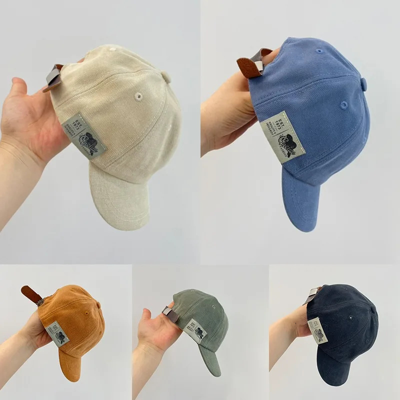 Baby Baseball Hat Kids Boys Sun Protection Cap Spring Summer Baby Sun Hat Soft Children Peaked Cap Infant Adjustable Visor Cap 250326