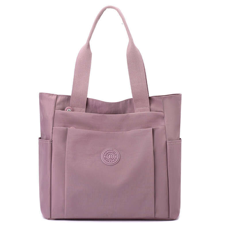 d1 Casual women's handbag style 2024 summer new large capacity casual solid color nylon cloth single shoulder hand-held mother bag