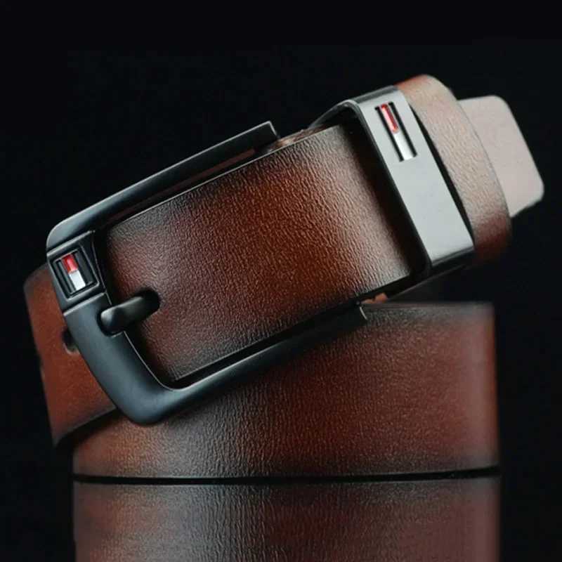 Mens Belt 2024 Famous Luxury Brand Design PU Leather Classic Alloy Pin Buckle Belt Punk Jeans Casual Belt W250326