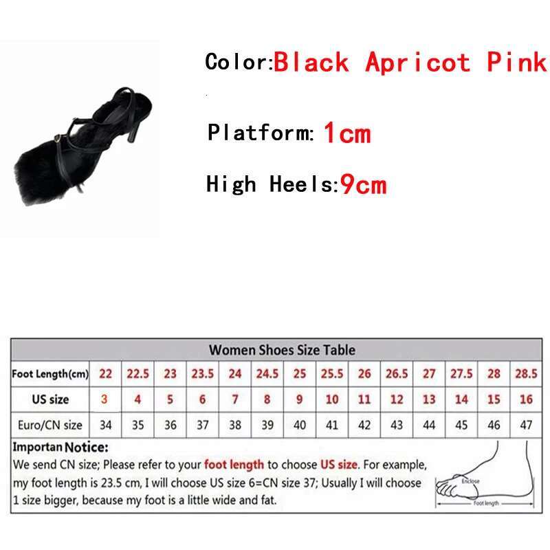 Liyke Size 35-40 Summer Party Dress Pink Sandals Women 2025 Fashion Fur Feather Thin High Heels Square Toe Buckle Strap Shoes