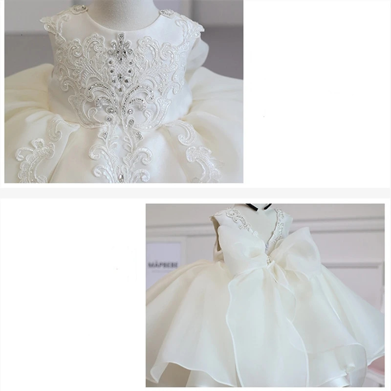 Summer Baby Dress For Girls 1 Year Birthday Baptism Tutu Dresses Princess Toddler Girl Wedding Party Dress Kids Clothes 250325