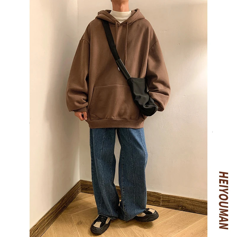6-Color Spring and Autumn Mens Hoodie Harajuku Fashion Casual Super Large Hoodie Couple Loose Hoodie Sportswear 250324
