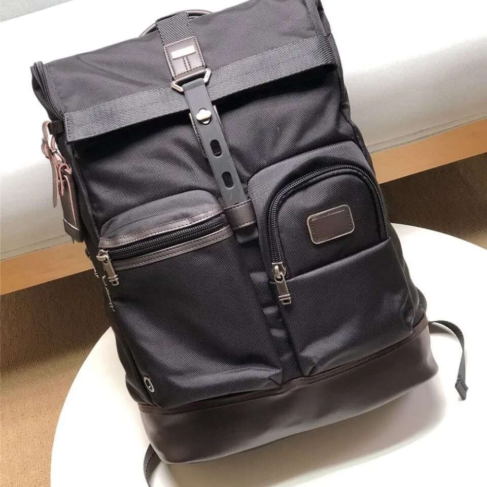 Men's Ballistic Nylon Shoulder Business Casual Computer Backpack Large Capacity Travel Bag 222388
