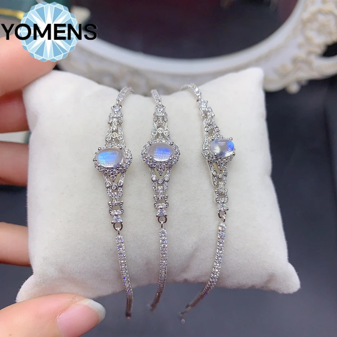 925 sterling silver certified moonlight bracelet jewelry free delivery suitcase Christmas bracelet 250326