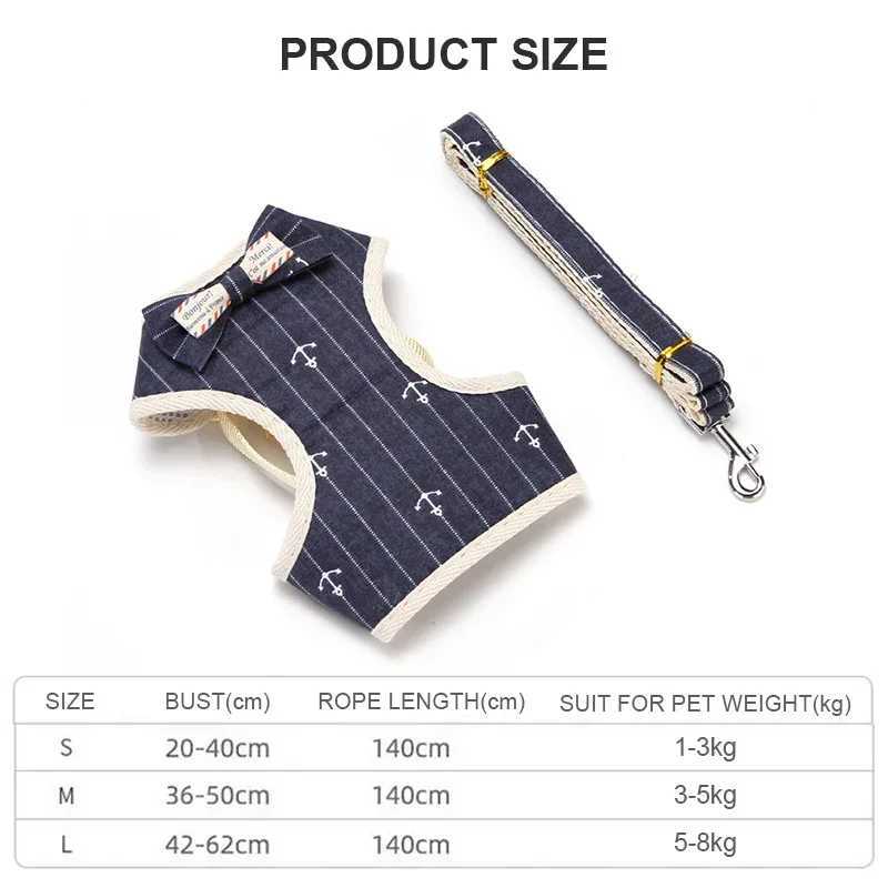 Pet Belt Bow Pet Chest Strap Tank Top Style Cat and Dog Belt X250326