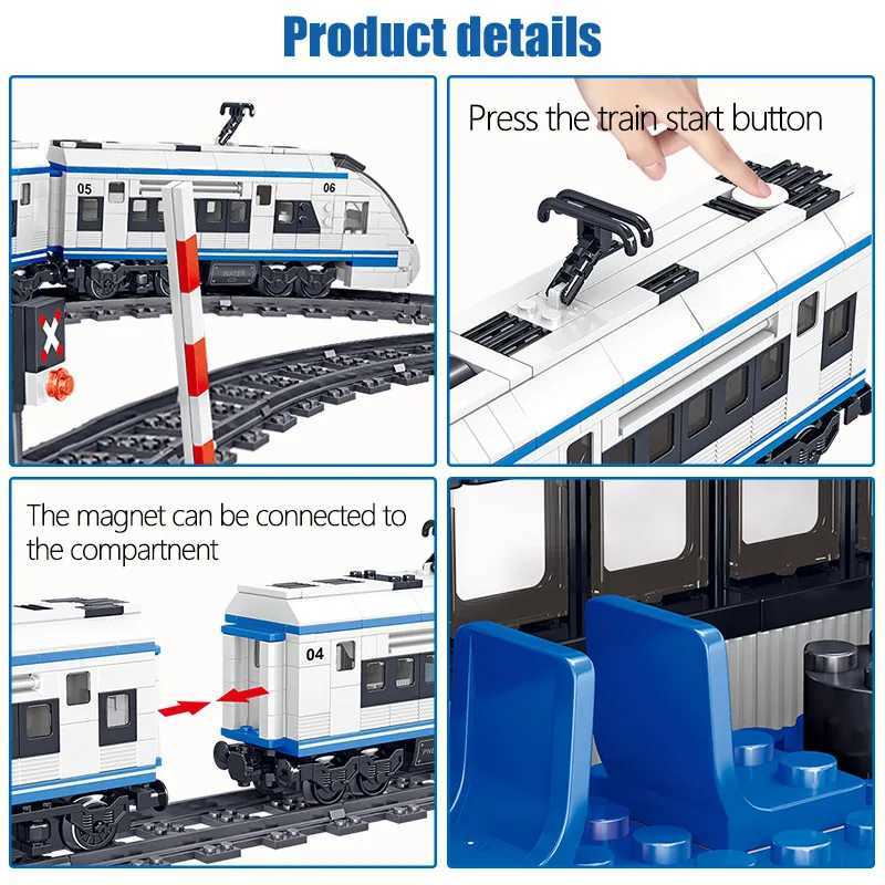 941 Ci Electrical Harmony Track Remote Control Building Blocks Train Track RC Car Brick ToysXJ250326